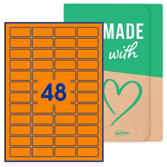 Avery® onbedrukte etiketten, 46 x 21mm rechthoekig