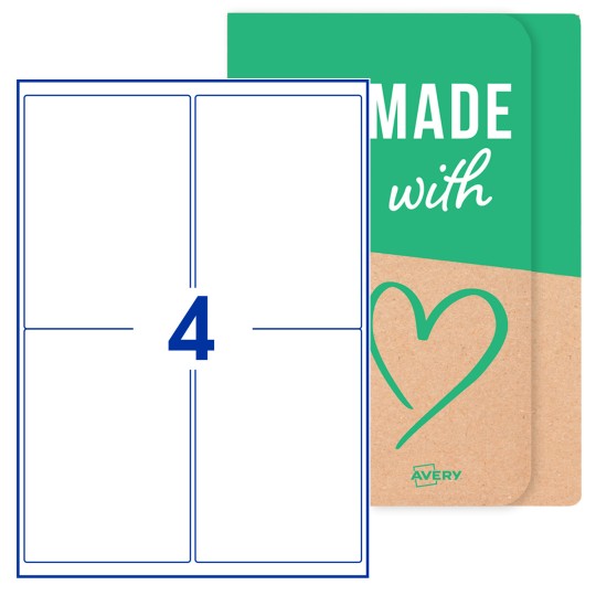 blank labels paper self adhesive permanent 40mm round