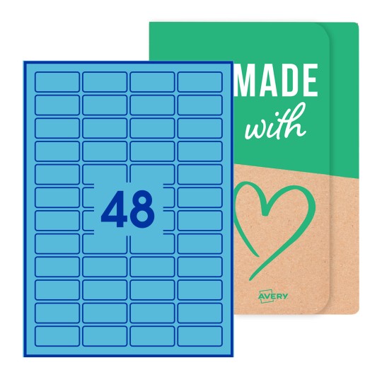 Rechthoekige etiketten - 46 x 21mm rechthoekige