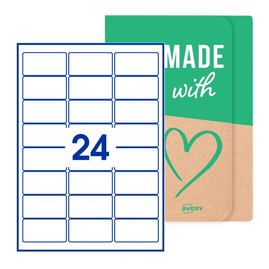 Rechthoekige etiketten - 64 x 34mm rechthoekige