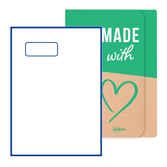 Avery® onbedrukte geïntegreerde etiketten, 77 x 27mm rechthoekig - 77 x 27mm rechthoekige geïntegreerde | Avery