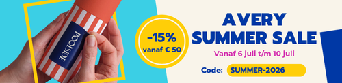 -15% vanaf 50€ avery nl