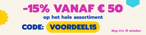 -15% vanaf €50 avery