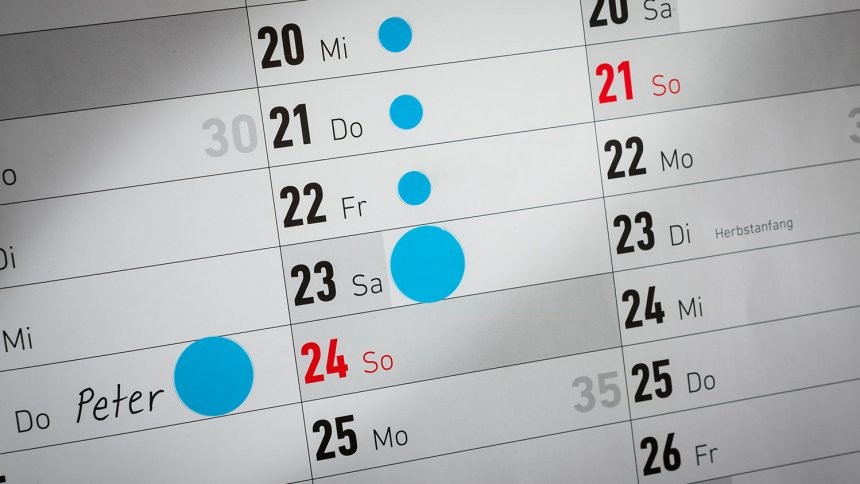 Markeringspunten van Avery in verschillende kleuren en afmetingen