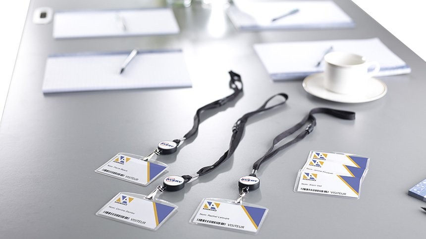 Avery accessoires voor badges, lanyards en rolmechanismen