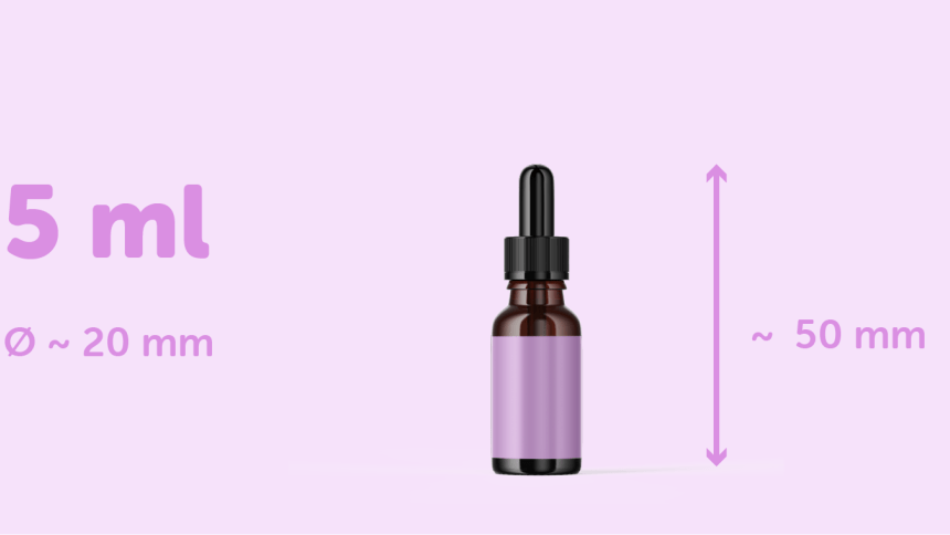 Cosmetica druppelflesje 5ml