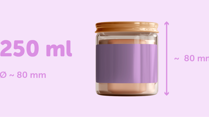 Cosmetica-pot 500ml met omwikkeld etiket