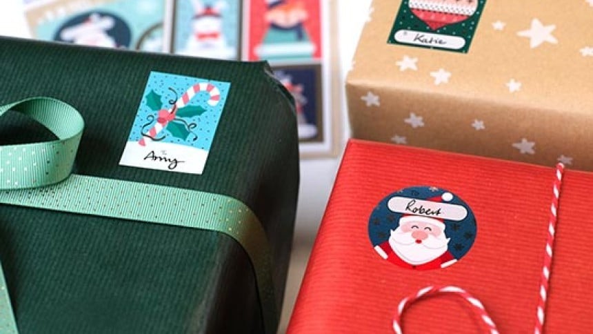 Gratis Avery ontwerpdesigns voor Kerstmis