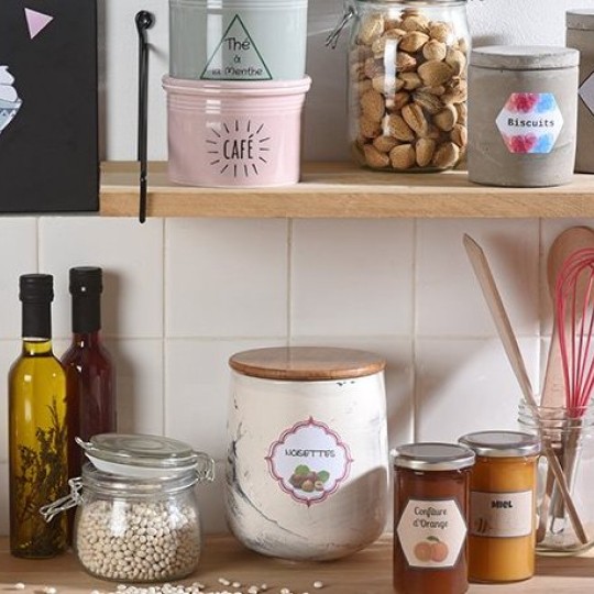 Avery Family etiketten voor thuisgebruik in de keuken