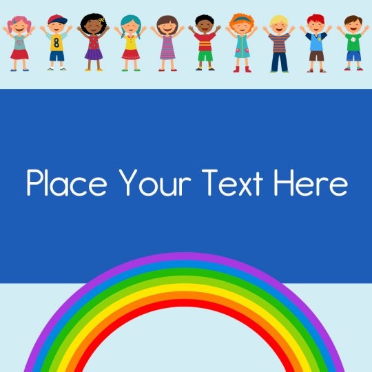 Avery ontwerpen en designs voor sticker en etiketten op school voor kinderen! Kids. Regenboog.