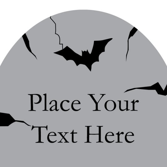 Avery Halloween designs en ontwerpen voor stickers en etiketten. Grafsteen, graf, vleermuis.