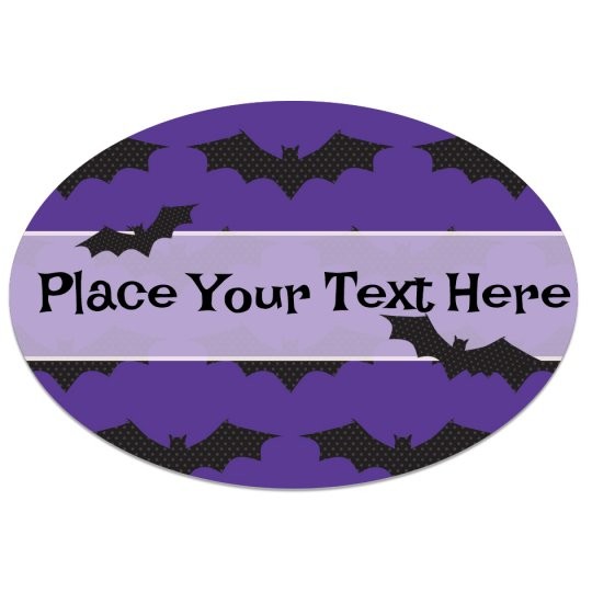 Avery Halloween designs en ontwerpen voor stickers en etiketten. Vleermuizen.