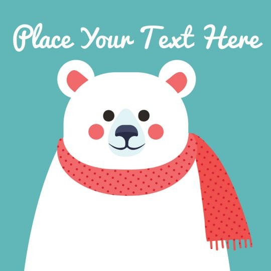 Avery gratis ontwerpen en deisgns met ijsbeer, winter voor kerst stickers en etiketten.