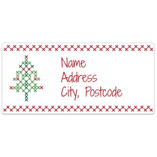 Avery gratis ontwerpen en deisgns met kerstboom voor kerst stickers en etiketten.