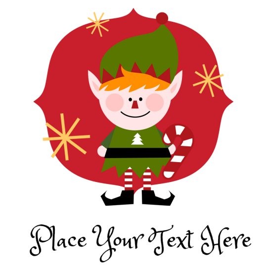 Avery gratis ontwerpen en deisgns met Magische elf voor kerst stickers en etiketten.