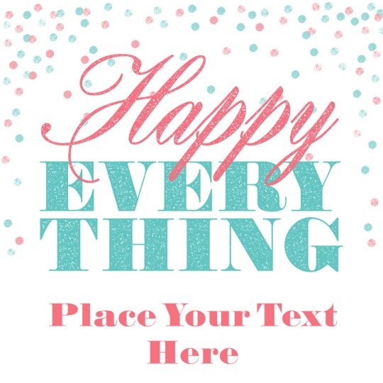 Avery gratis ontwerpen en deisgns met happy everything voor kerst stickers en etiketten.