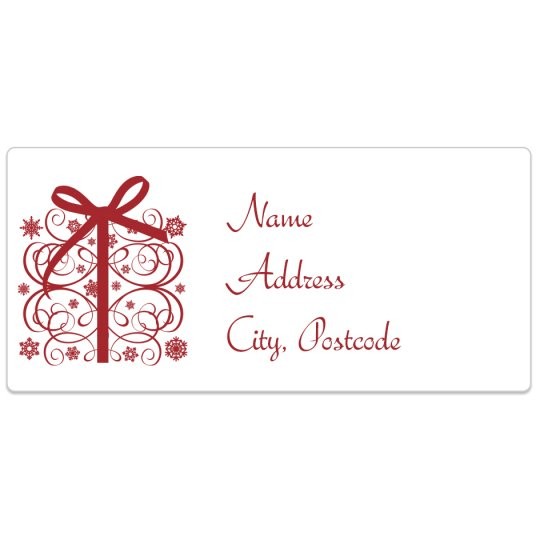 Avery gratis ontwerpen en deisgns met cadeau voor kerst stickers en etiketten.