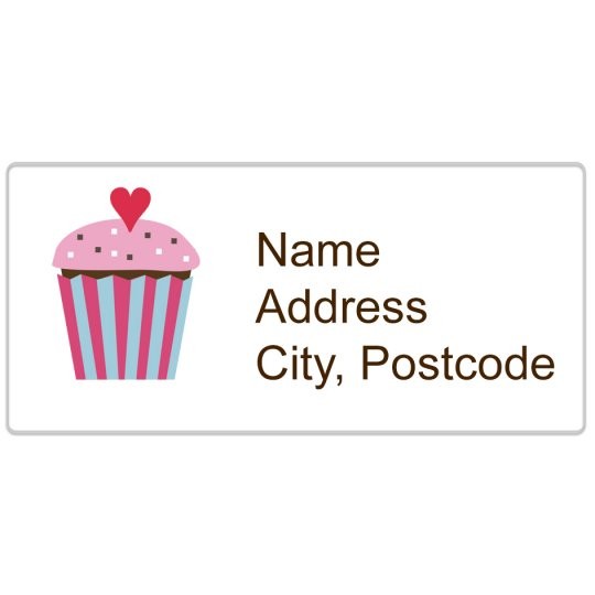Valentijn cupcake gratis ontwerpdesign