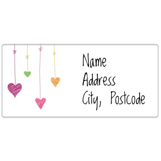 Gratis ontwerpdesign voor Valentijn - met hartjes