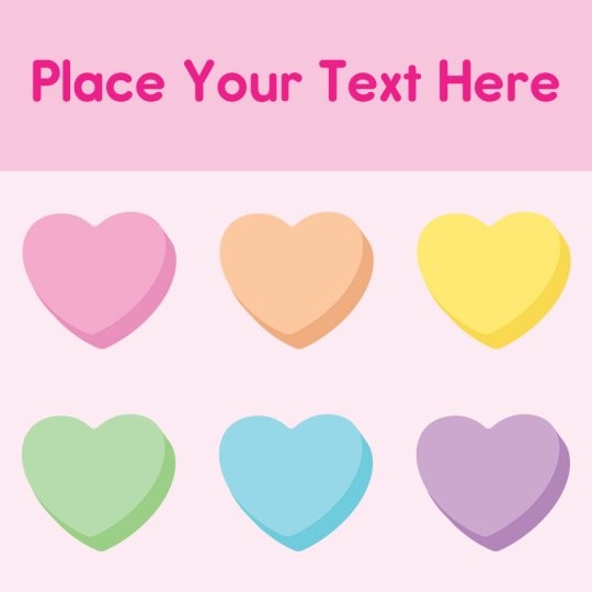 Gratis Valentijn ontwerpdesign met pastelkleurige hartjes
