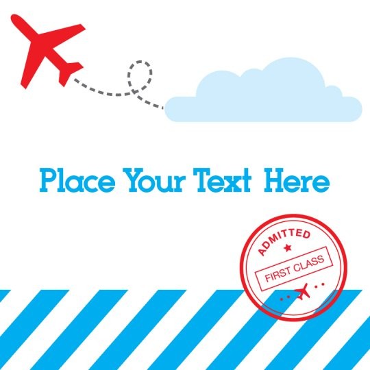 Avery zomerse ontwerpen voor stickers en etiketten. Design met vakantie, vliegen en vliegtuig.