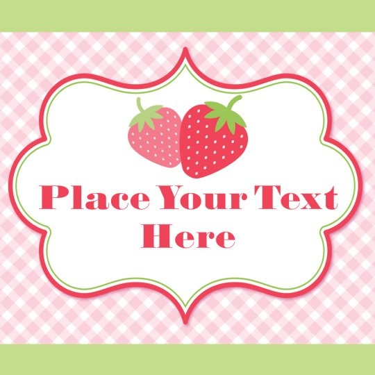 Avery zomerse ontwerpen voor stickers en etiketten. Design met aardbeien.