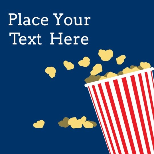 Avery zomerse ontwerpen voor stickers en etiketten. Design met popcorn, film.