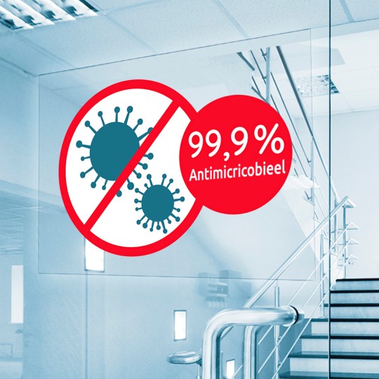 Antimicrobiële etiketten transparant - bedrukbaar