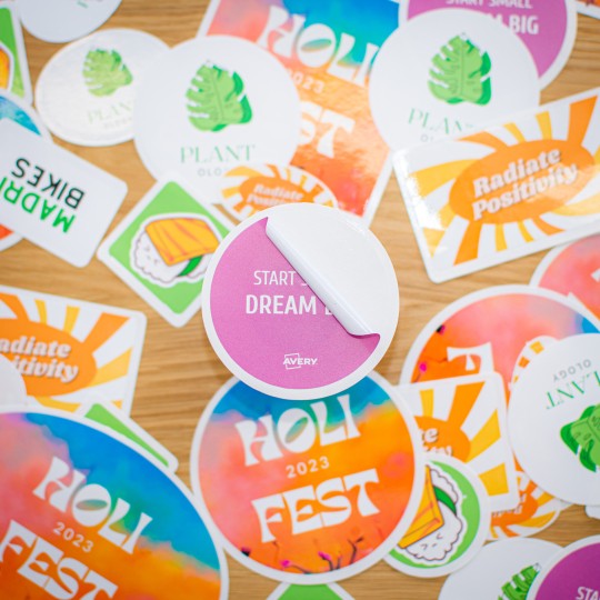 Losse bedrukte stickers verzameling