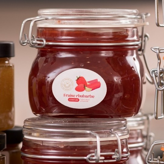 Ovaal jam etiket