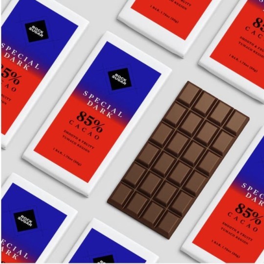 Etiketten voor chocolade en snoepgoed