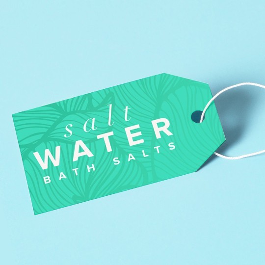Bedrukte hang tag 2x3.5 voor waterfles