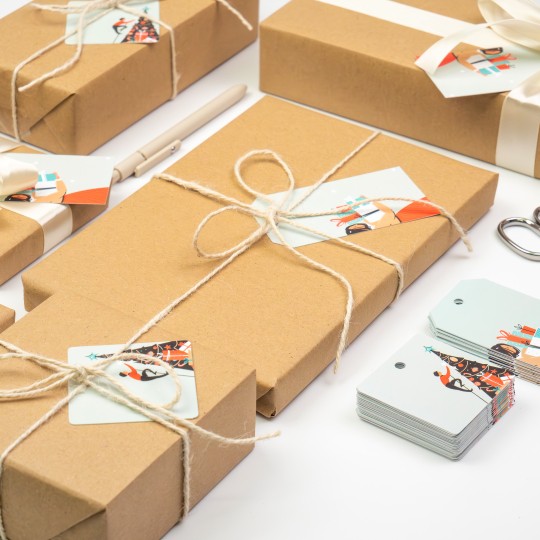 bedrukte hangtags voor geschenken