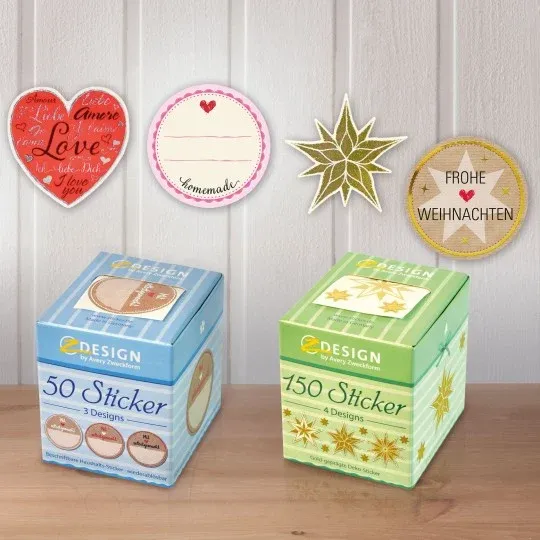 Voorbedrukte kerststickers om te decoreren in een handomdraai
