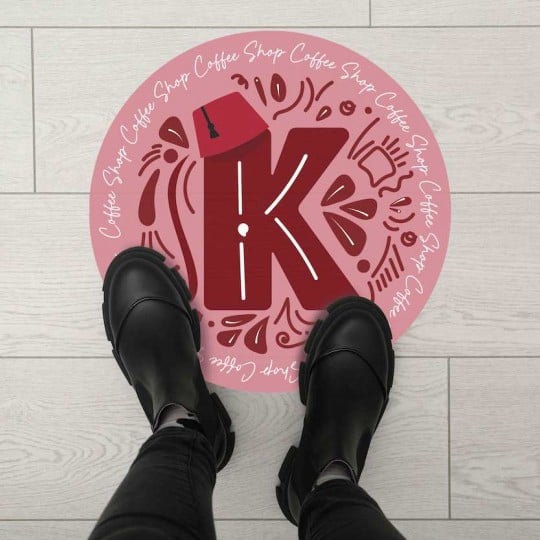 vloersticker koffiebar