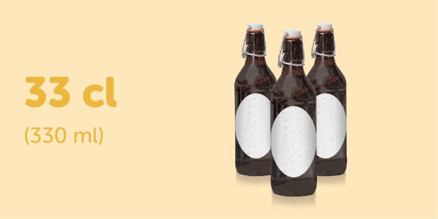 bierflesetiekt 33cl ovaal