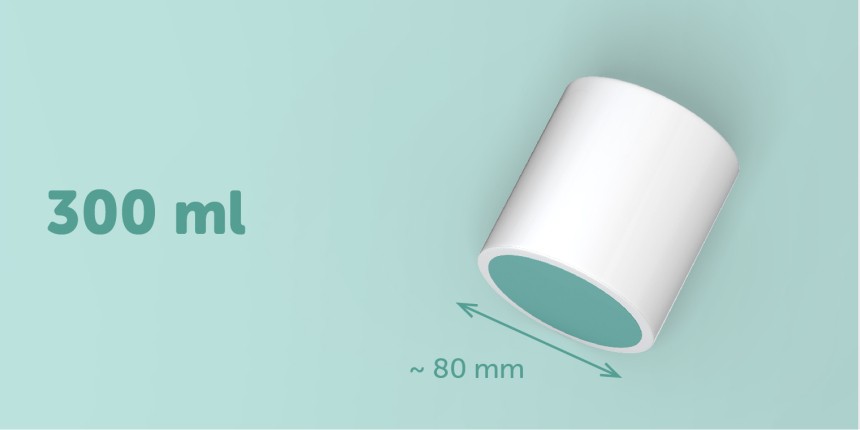 Kaars CLP etiket rond 60mm