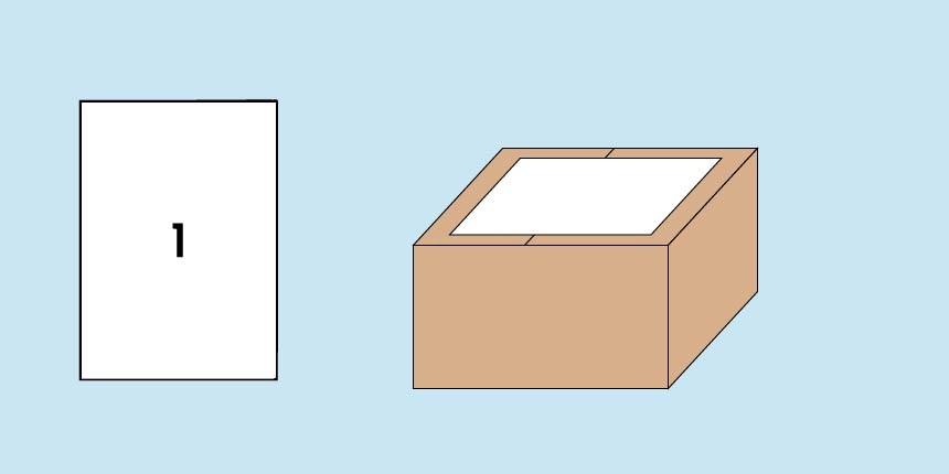 A4 verzendetiketten 1 etiket per A4 vel