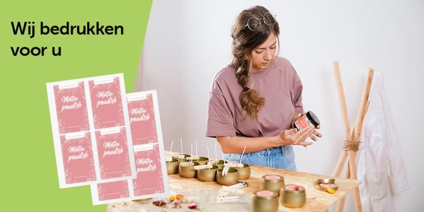 Bestel bedrukte etiketten op vel