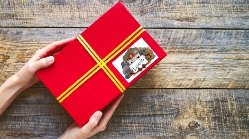 Sinterklaas stickers voor cadeau Avery