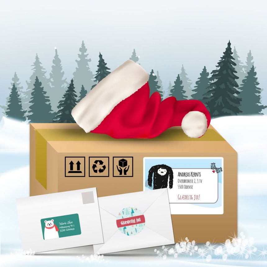 Vier kerst met Avery etiketten en inspiratie
