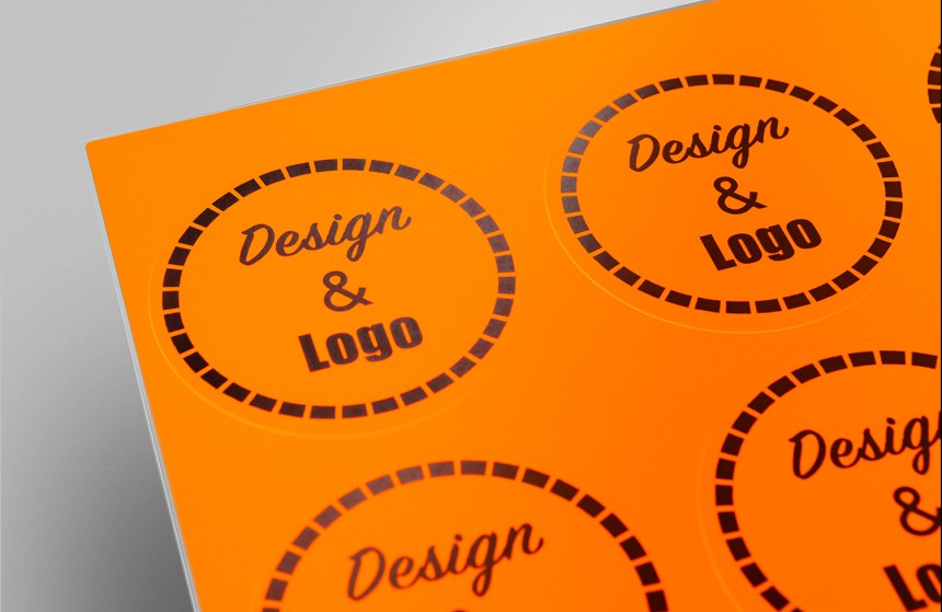Neon oranje papier