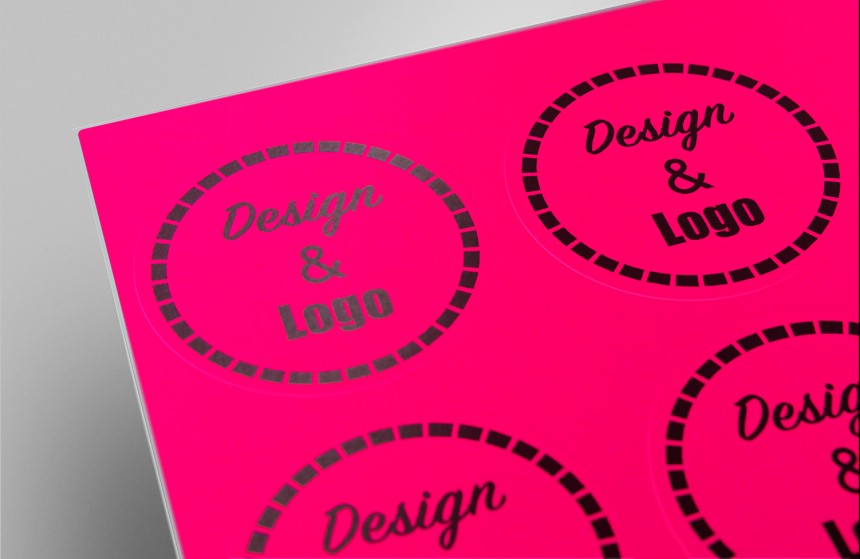 Neon roze papier