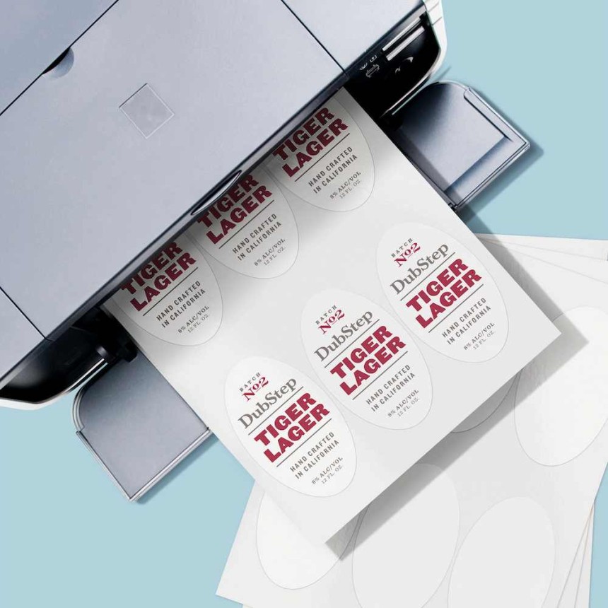 Avery® onbedrukte ovale etiketten