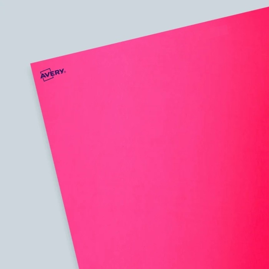Pcik&Mix vel etiketten papier fluor roze