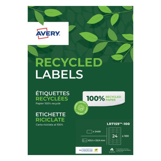 Gerecyclede adresetiketten LR7159-100