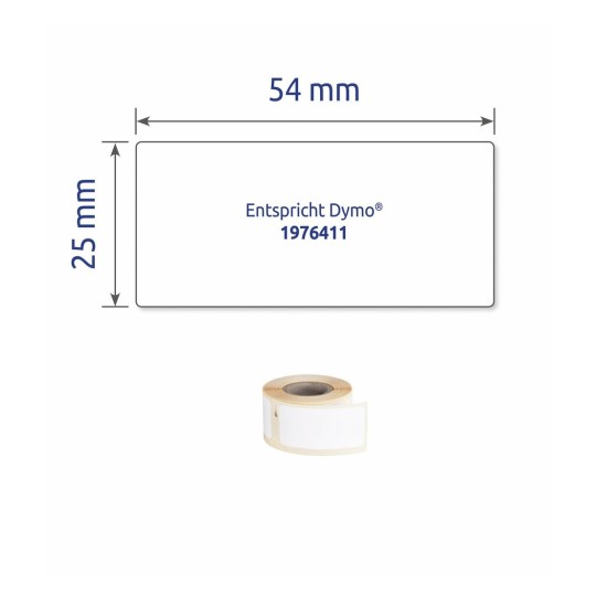 Etiketten op rol, ultra-sterk A1976411 19 x 64 mm