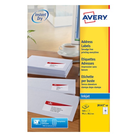 Adresetiketten J8163-40