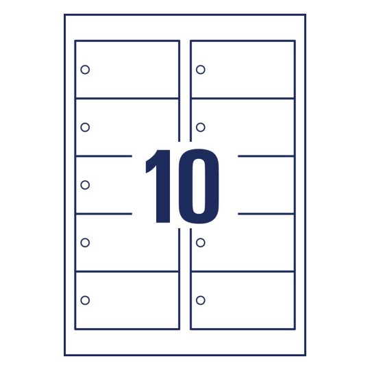 Hangkaartjes T1001-10 90 x 50 mm