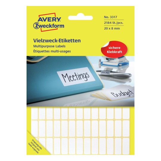 Handbeschrijfbare etiketten 3317